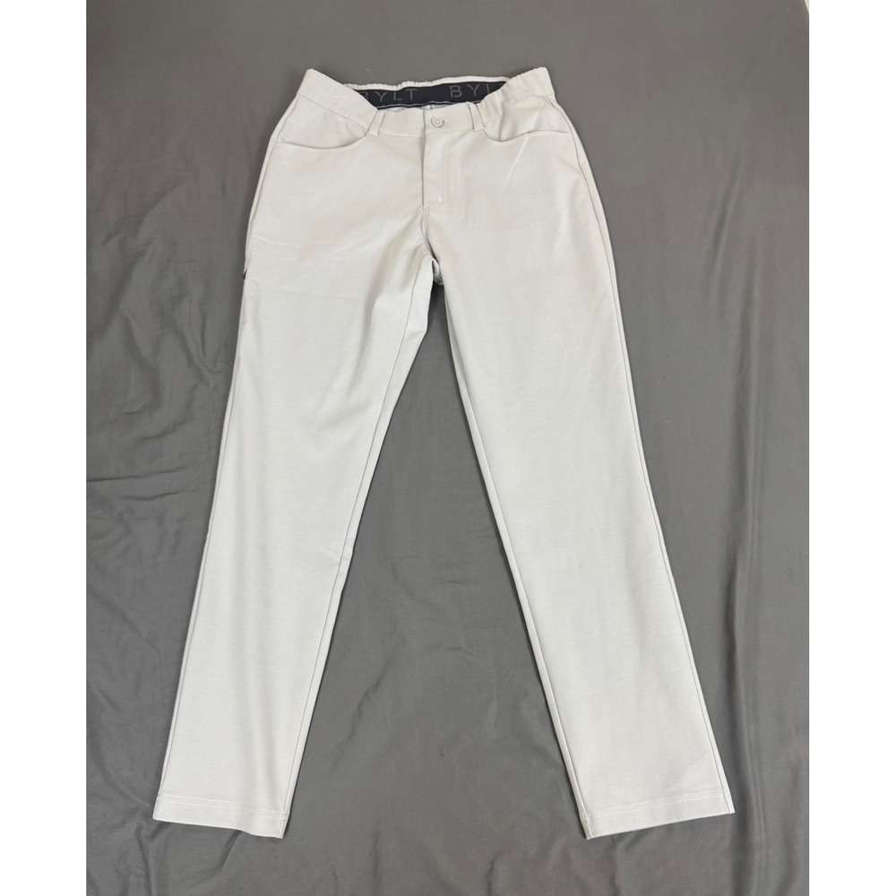 Bylt Lux Slim Fit Pants Fawn Grey Mens 32x30 2-Way Stretch UPF50 MBP0635